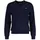 V-Ausschnitt-Pullover EXTRAFINE mit Logostickerei blau