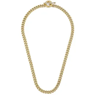 Fossil Carlie T-Bar Damen Goldfarben Edelstahl Halskette, JF04956710