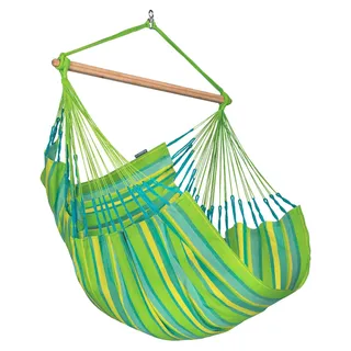 LA SIESTA Domingo, Hängende Hängematte, 129 kg, 1 Person(en), Polypropylen (PP), Blau, Grün, Maschinenwäsche - Blau