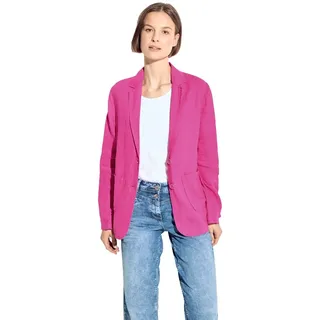 Cecil Damen Leinen-Blazer bloomy pink XL