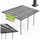 Terrassenüberdachung Borneo 4,9 x 3 m grau