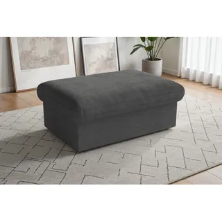 Polsterhocker SIT & MORE "Moreno, B: 90 cm", grau (anthrazit), B:90cm H:43cm T:60cm, 100% Polyester, Hocker, Polsterhocker, mit Stauraum, individuell kombinierbar
