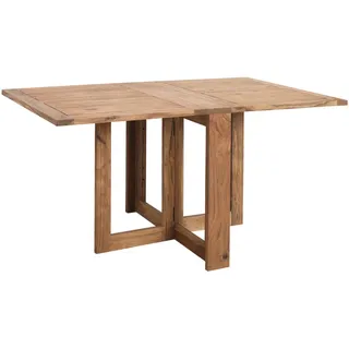 Livetastic Klapptisch , Akaziefarben , Holz , Akazie , massiv , rechteckig , eckig , 90x76x145 cm , klappbar , Holzmöbel, Holztische, Esstische Holz, Massivholztische