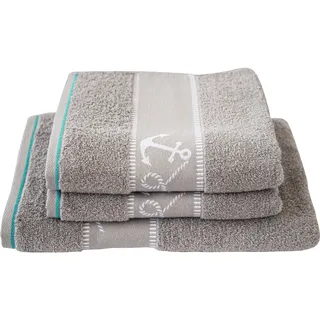 Dyckhoff Maritim Handtuch 50 x 100 cm grau