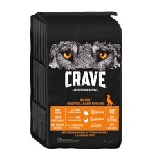 2x11,5kg Curcan & Pui Adult Dog Crave Hrană uscată câini