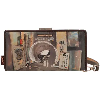 Anekke Shoen Brown Geldbörse RFID Schutz 19 cm - Bunt