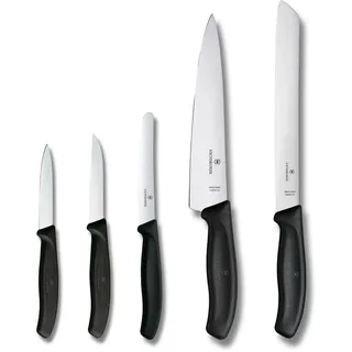 Victorinox Swiss Classic Messerset 5-tlg. Schwarz/Silber