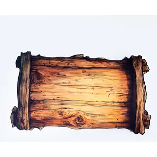 Holztablett - Gummimatte für Kartenspiele 61cm x 35,5 cm / 24" x 14"