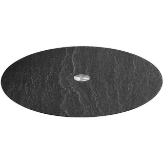 LEONARDO Servierplatte "TURN" 32,5 cm, schwarz Schieferoptic, drehbar, schwarz