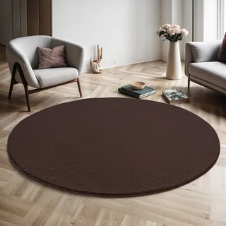 The CarPET »Relax round« rund 16 mm Höhe waschbarer Wohnzimmer Teppich, modern rutschfest,