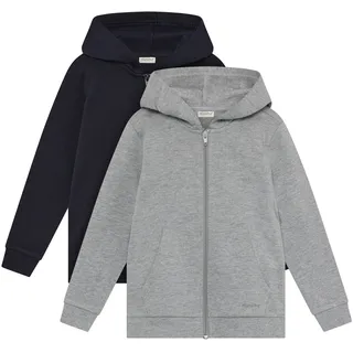 Sweatjacke MINYMO "Trainingsjacke MISweat Jacket", Jungen, Gr. 92, blau (schwarz navy), Obermaterial: 60% Baumwolle CO. 40% Polyester PES., Sweatjacken Sweatjacke