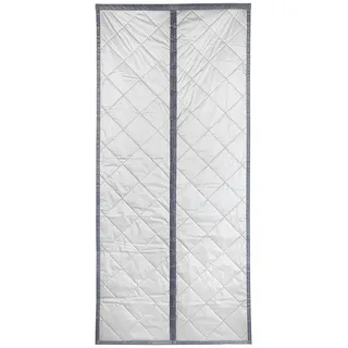 Maximex Türvorhang "Wärmeschutz 2in1" Klettband 1 Stk. tlg. 90x200 cm, Thermo-Vorhang, reflektierende Außenseite, blickdicht, grau