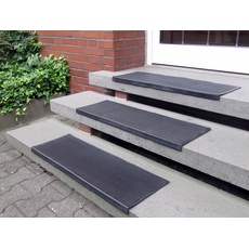 Bild Stufenmatte »Gummi«, rechteckig, Gummi-Stufenmatten, Treppen-Stufenmatten, 5 Stück in einem Set, schwarz