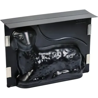 ORIGINAL KAISER 3D Maxi Osterlamm Backform groß 1,75l, Backform Lamm groß für Ostern, antihaftbeschichtet, Motivbackform mit Befestigungsklammern, Schwarz