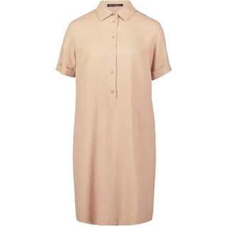 Sommerkleid BETTY BARCLAY "Leinenkleid mit Knopfleiste", Damen, Gr. 44, EURO, beige, 55% Leinen LI. 45% Viskose CV., Kleider Sommerkleid