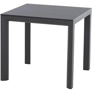Siena Garden Silva Gartentisch 80 x 80 x 74 cm Anthrazit