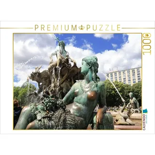 Calvendo Puzzle Neptunbrunnen am Alexanderplatz in Berlin 1000 Teile Lege-Größe 64x48cm Foto-Puzzle für glückliche Stunden