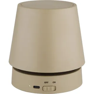 Globo Tischleuchte Carlos Kunststoff Dimmbar 28 cm Sand Matt