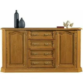 Landhaus Kommode Kommoden Kommodenschrank Sideboard Möbel XXL Anrichte Holz Neu - Braun