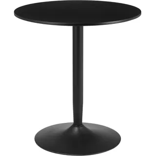 Esstisch Runder Küchentisch für 2, Moderner Esszimmertisch mit Stahlbein, Rutschfester Fuß, Ideal für kleine Räume,