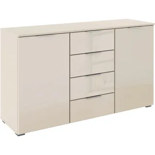 OTTO home Kombikommode 120 x 81 x 42 cm Beige / Glas Beige