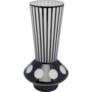 Kare Design Vase Brillar, Blumenvase, Tischvase, schwarz/weiß, Artikelhöhe 40cm