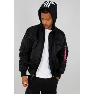 Alpha Industries Ma-1 Zh Back Print Jacke Black / White L