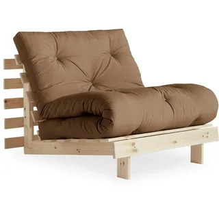 Karup Schlafcouch Baumwolle/Polyester 2-Sitzer Braun