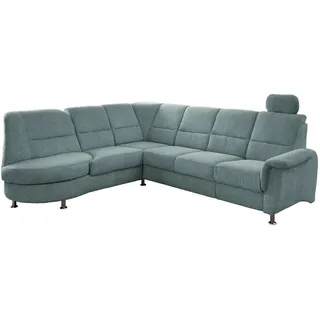 Livetastic Ecksofa , Blau , Textil , Uni , Ottomane links, L-Form , 275x236 cm , Made in Eu , Relaxfunktion, seitenverkehrt erhältlich, Rücken echt, USB-Anschluss, Herz-Waage-Funktion, USB-C-Anschluss , Wohnzimmer, Sofas & Couches, Wohnlandschaften, Ecksofas