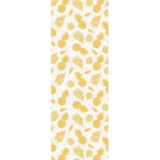 Queence Vinyltapete »Brandy« bedruckt tropisch glatt 90x250cm, selbstklebend, kinderleichte Anbringung,, Sticker, gelb