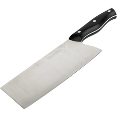 GOURMEO Chinesisches Küchenmesser - 33,1 x 13 x 3,6 cm - Großes Profi Kochmesser aus Edelstahl - Scharfes Hackmesser & Küchenbeil - Messer für Knochen, rohes Fleisch und Gemüse