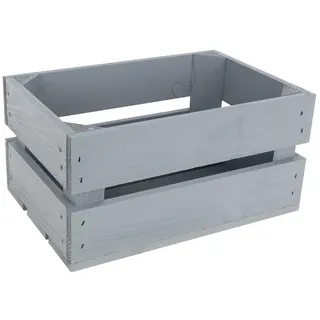 Creative Deco Aufbewahrungskiste 30 x 20 x 15 cm 15-tlg. grau