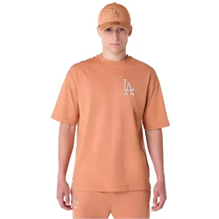 LOS ANGELES DODGERS Unisex Short Slee_los T-Shirt, Dk Beige, L EU