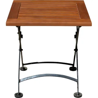 Beistelltisch WIEN, quadratisch, klappbar, Eukalyptus