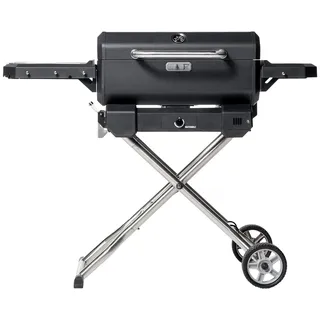MasterBuilt tragbarer Holzkohlegrill und Smoker schwarz