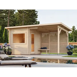 Palmako Sauna Sanna Naturbelassen 490 cm x 210 cm