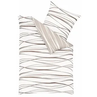 KAEPPEL MOTION gestreift Beige 135 x 200 cm + 2 x 80 x 80 cm