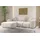 Eckcouch L form Wohnzimmer Couch SIENA stoff Poso Beige Ottomane Links Beige