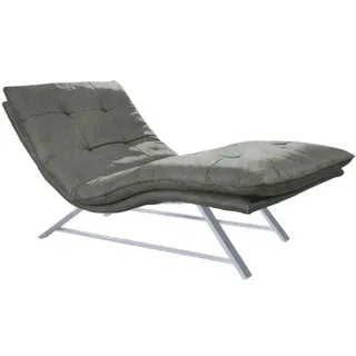 W.Schillig Relaxliege daily dreams Polyester 95 x 91 x 170 cm grau mit Kissen