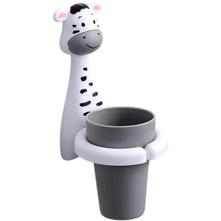 Zahnputzbecher Baby, Zahnbürstenhalter Aufbewahrungsboxen Wandmontage, Wandmontierter Zahnbecherhalter, Cartoon Tiere Zahnbürstenhalter, Zahnbürstenhalter für Kinder, Zahnputzbecher