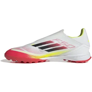 F50 League Laceless FG/MG Cloud White / Core Black / Solar Yellow 28
