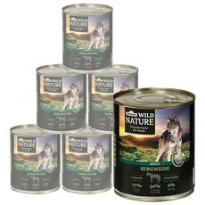 Bild von Wild Nature Nassfutter getreidefrei / zuckerfrei, für Hunde, Pferd, 6 x 800 g Dose (4.8 kg)