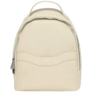 Armani Exchange Women's Essential, wave, zip closure Backpack White One size