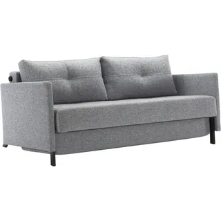 Innovation Living Schlafsofa Cubed mit Armlehnen Stoff Grau Granit 160 cm