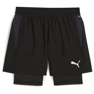 Puma teamGOAL 2in1 Short Unisex-Erwachsene Gewebte Shorts, PUMA Black-PUMA white