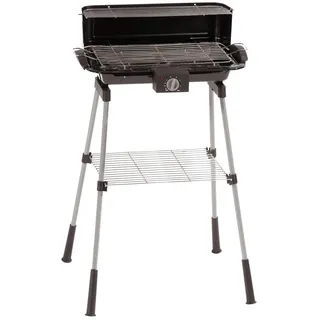 Zendea - Elektrogrill 2200 W mit Grillrost 40 x 22 cm und Warmhalteplatte 45 x 12 cm, ideal zum Grillen auf Balkon oder Terrasse, rauchfrei, gleichmäßiges Kochen, kompakt und leistungsstark