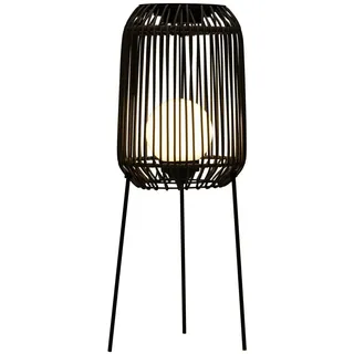 Pauleen Laterne Kunststoff, Rattan, Metall 33 lm 1 Stk. schwarz
