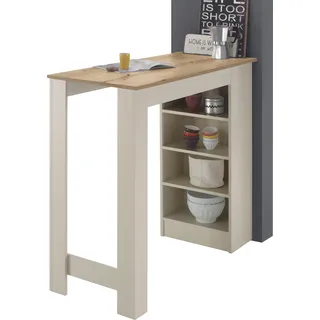 Bartisch STOLKOM "Stolkom Mojito B/H/T 115x103x50 cm", kaschmir, evoke eiche, kaschmir, evoke eiche, B:115cm H:103cm T:50cm, Tische, Bartisch