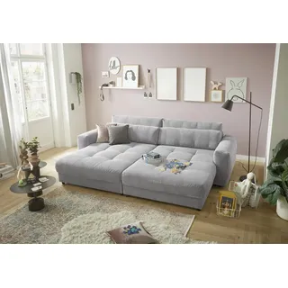 ed exciting design Big-Sofa Polyester 2-Sitzer Hellgrau