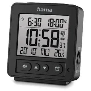 Hama 'Rhodes' Digital Radio Alarm Clock LCD Black